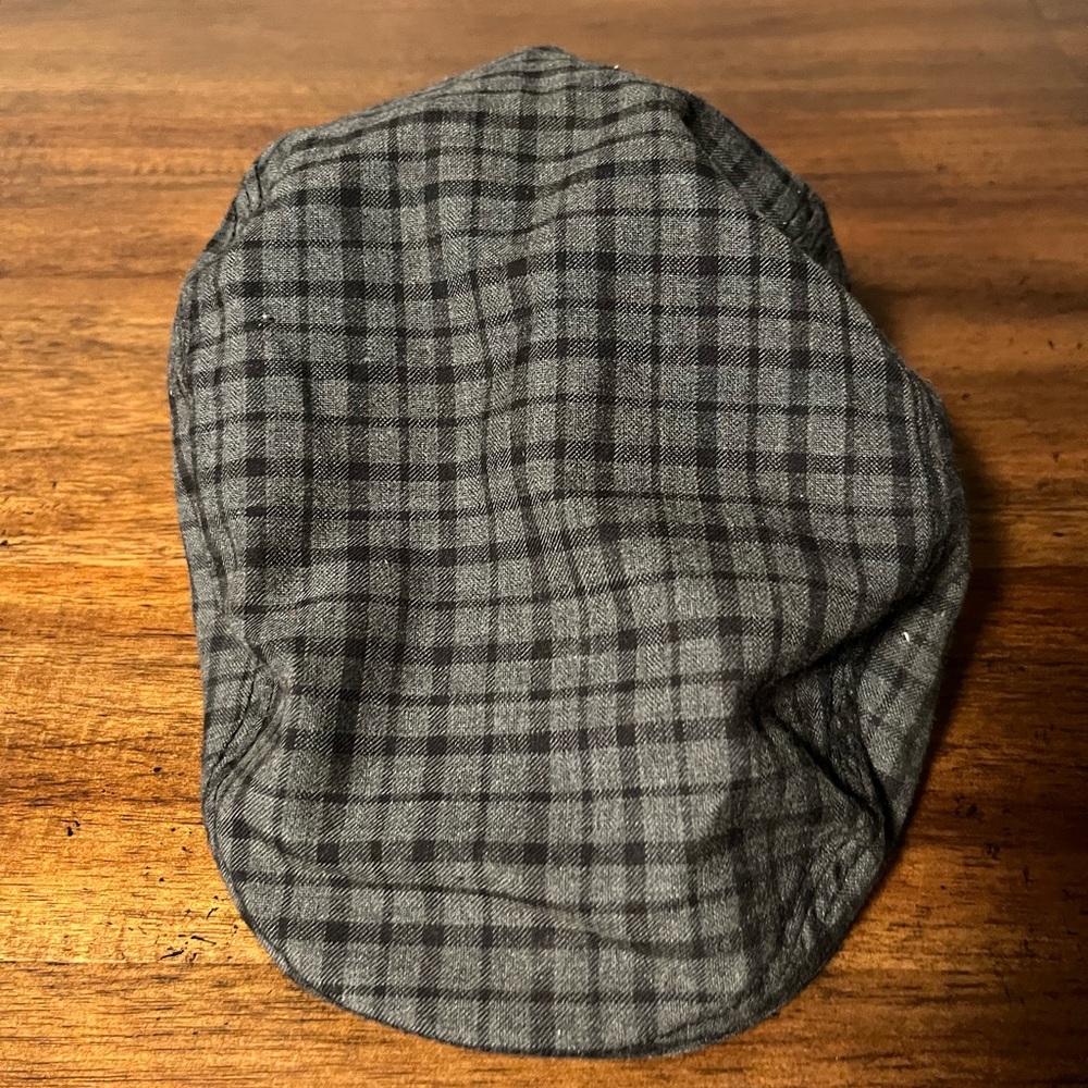 Gray Plaid Men's Cap